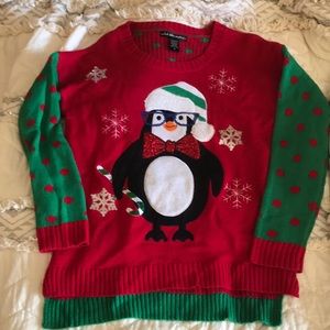 Super soft & adorable penguin Christmas Sweater